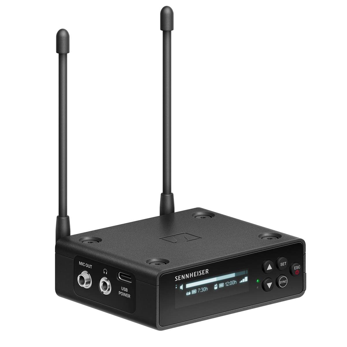 Sennheiser EW-DP EK (R1-6) Portable Digital UHF Receiver for use with EW-D SK Bodypack, EW-D SKM-S Handheld, or EW-DP SKP Plug-On Transmitters - Black (700051)