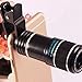 Horizon Cellphone Camera Lens 12X Zoom Removable Clip-on Telescope Manual Focus Camera Lens Telephoto Lens for iPhone 6S, 6, Galaxy S7, S6