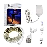 Motion Activated Bed Light Emotionlite LED Motion Sensor Bedside Light Strip bias Lighting Bedroom Light with Automatic Off Warm White 1600K(Under Bed Cabinet Hallway Dark Corner)