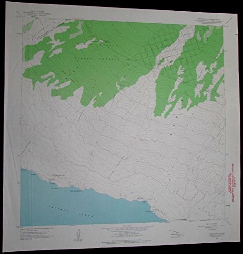 Pohue Bay Hawaii Kapua Manuka Forest Reserve vintage 1964 old USGS Topo chart