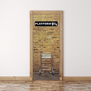 Amazon.com: Wall Door STICKER harry potter platform 9 3/4 , mural ...