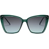 SOJOS Trendy Polarized Sunglasses For Women Retro Womens Oversized Square Cat Eye Sun Glasses UV Protection SJ2206