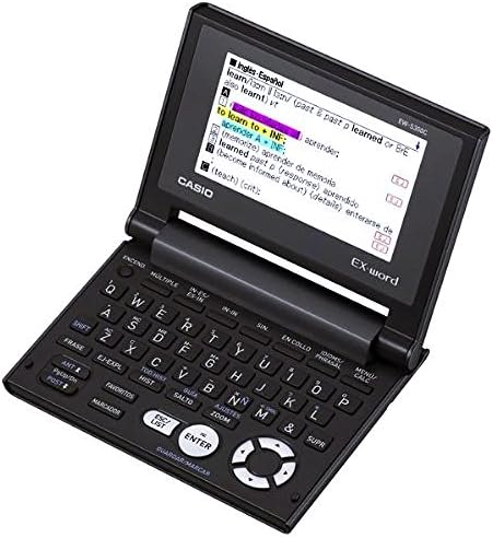 Casio EW-S300C Electronic English Spanish Dictionary Color Screen Translator 6 Total Dictionaries 1 Year Manufacturer Warranty