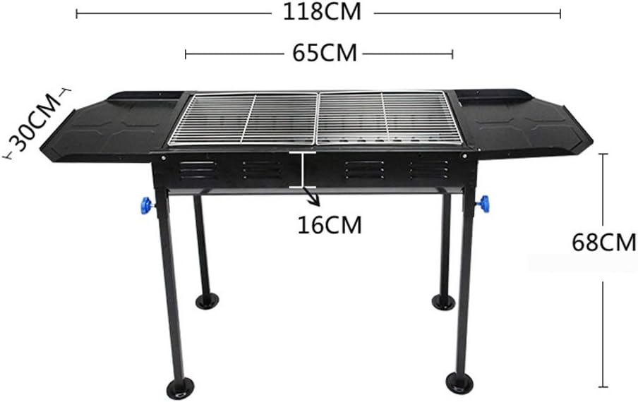 review zaizai Portable BBQ Grill, Folding Charcoal Barbecue Grill Rack, Barbecue Fire Pit Stainless Steel Charcoal Grill,Smoker Grill Racks for Outdoor,Travel,Picnic,Camping