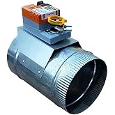 Zone Damper 8" Round Professional-Grade (HVAC Zoning) - Preminum replacement for Honeywell, EWC, Durozone, more (08)