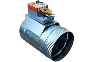 SMARTZONE Zone Damper 6" Round Professional-Grade (HVAC Zoning) - Preminum replacement for Honeywell, EWC, Durozone, more (06)