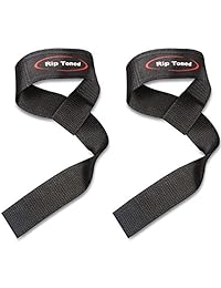 Levantamiento Correas de Muñeca por Rip Toned (Par)   Bono eBook   Garantía de por vida   acolchadas de algodón   para levantamiento de peso, Culturismo, Crossfit, Entrenamiento de Fuerza, Powerlifting, Artes Marciales Mixtas