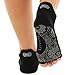 Ellaste Open Toe Yoga Socks - Non Slip Half Toe Sock with Anti Skid Grip for Yoga Pilates Barre: for Women Girl (Black, Small/Medium (Women 5.5-8.5 / Men 4.5-7.5))