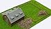 Outland Models Train Railway Layout Country Barn with Straw & Grass N Scale