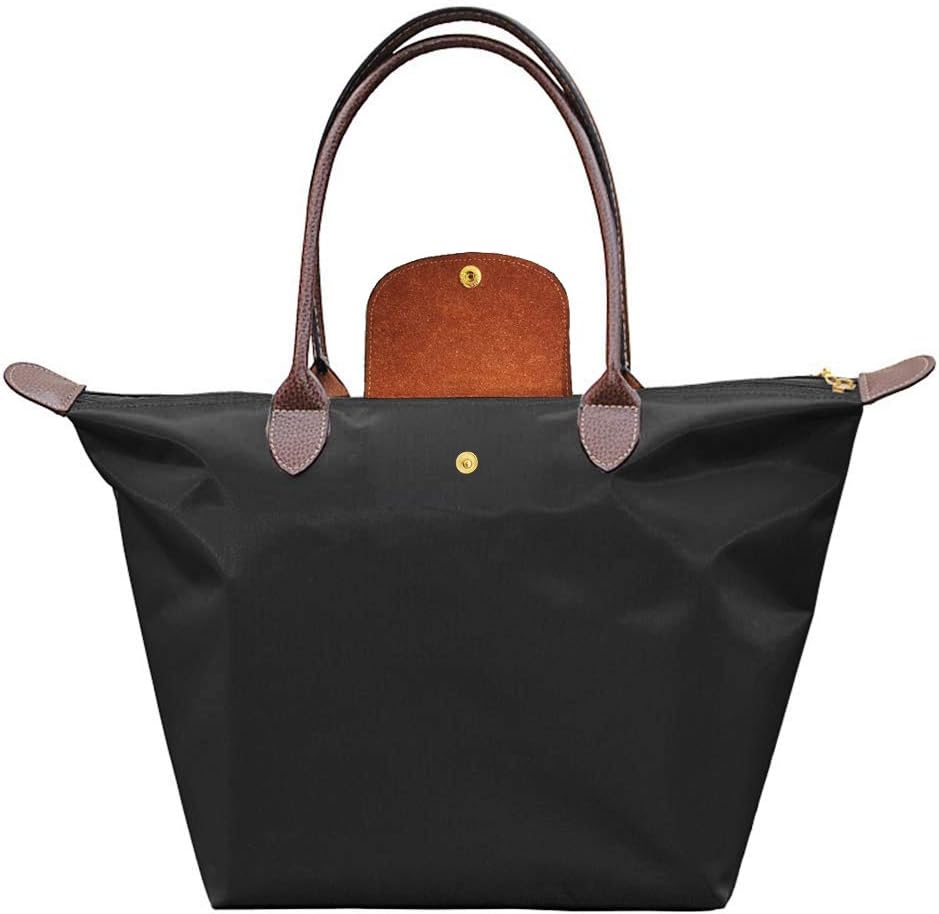 Women's Stylish Waterproof Zipper Tote Bag Handbag Nylon Travel Shoulder Beach Messenger Bags Ladies Shopping Fold Bag Casual Bags Fold Bag