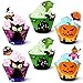 90pack Halloween Cupcake Decorations 45 Cupcake Wrapper 45 Cupcake Toppers Liner Muffin Cases Pumpkin Spider Ghost Halloween Party Supplies Party Favors Baby Shower Party Birthday Decoration CooFood