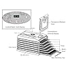 Samson-Silent-Dehydrator-PACKAGE-WITH-6-qty-Non-Stick-Silicone-Drying-Sheets-6-Tray-with-Digital-Controls