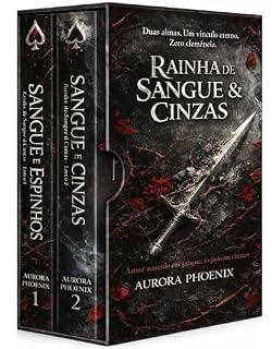 Livro Rainha de Sangue e Cinzas - Duologia Completa - Ele jurou destruí-la. Ela deveria odiá-lo. O destino tinha outros planos: Romance paranormal dark • Vampiro alfa possessivo • Bruxa necromante poderosa