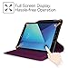 Fintie Samsung Galaxy Tab S3 9.7 Case, Premium PU Leather 360 Degree Swivel Stand Cover with S Pen Protective Holder Auto Sleep / Wake for Tab S3 9.7 (SM-T820 / T825 / T827) 2017 Release, Purple