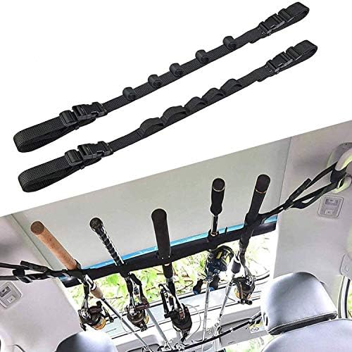 winwon Vehicle Fishing Rod Rack,2 Pack Car Fishing Rod Holder Strap