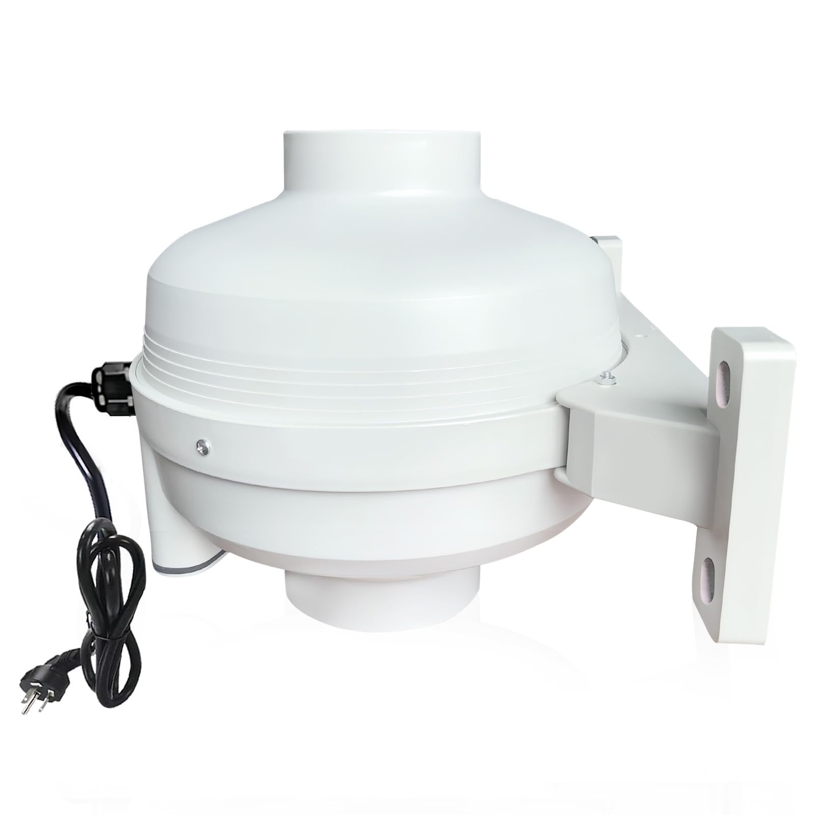 Photo 1 of Dcfairfan 4 Inch Radon Fan, Quiet 2 Speed 260/188CFM Radon Mitigation System Inline Duct Fan IP67 Waterproof, High Airflow Exhaust Fan for Indoor Outdoor Air Ventilation