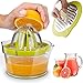 Citrus Juicer Lemon Orange Juicer Manual Hand Squeezer Press + Measuring Cup Kitchen Tools Garlic Grater