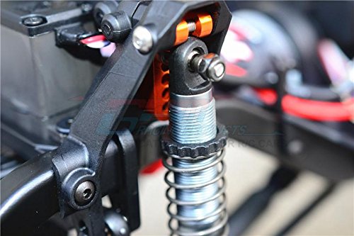 Traxxas TRX-4 Trail Defender Crawler Upgrade Parts Aluminum Adjustable Front And Rear Damper Mount - 4Pc Set Green