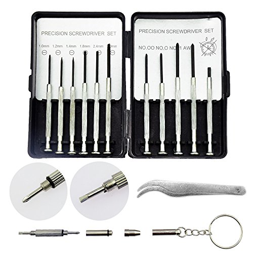 image for Stritra - Eyeglass Sunglass Repair Kit with Screws Tweezers Screwdrive