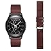 VIMVIP 20mm Genuine Leather Watch Band Strap for Moto 360 2nd Gen 42mm Samsung Gear S2 Classic (Brown)