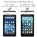 Fintie Folio Case for Amazon Fire (Previous Generation - 5th) 2015 release - Slim Fit Premium Vegan Leather Standing Protective Cover, Black
