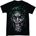 DC Comics Men's Shattered Joker T-shirt Black XL