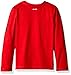 adidas Little Boys' Graphic Long Sleeve Shirt, Light Scarlet Heather, 6