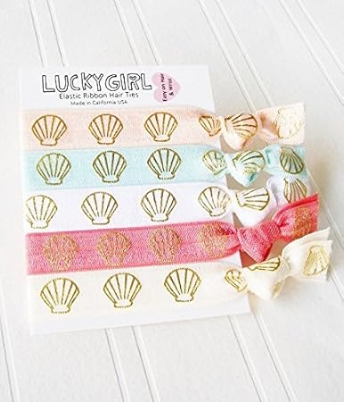Amazon Com Lucky Girl Hair Ties Elastic Ribbon Hair Ties