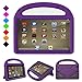 DiHines 7 inch Case Light Weight Shock Proof Handle Friendly Stand Kid-Proof Case for All New 7 inch Display Tablet Cover(2015&2017 Release) (Purple)