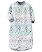 Carters One Piece Zoo Animals Micro Fleece Sleep Bag or Sack (0-9 Months, Blue Tribal)