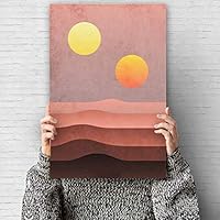 Canvas Wall Art Nordic Style Canvas Prints Home Artwork Decoration for Living Room,Bedroom - 12x18 inches