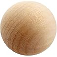 Hygloss Products, Inc Wood Unfinished Natural Wooden Ball-for Arts and Crafts-2 ½ Inches-5 Pieces, 2 1/2-Inch, 5 Pcs - 9558