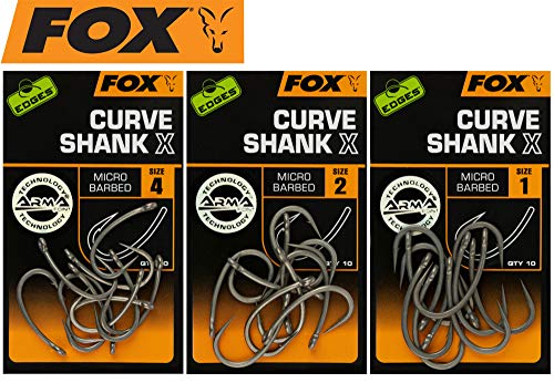 Fox Edges Curve Shank X - 10 Karpfenhaken