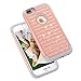 iPhone 7 Plus Case, ShuYo [Twinkle Series] Hard PC with Soft Rubber Heavy Duty Dual Layer Hybrid Armor Bling Diamond Defender Case Cover For iPhone 7 Plus(2016)(5.5 inch) - Rose Gold/Grey