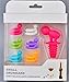 BUYBUYMALL Silicone Reusable Wine Glass Marker Charms With Bottle Stopper Set