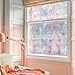 DKTIE Decorative Window Privacy Film Frosted Window Film Stained Glass Window Film Window Clings Static Cling for Home Bedroom Bathroom 35.4In.by 78.7In.