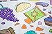 Food Fun Design – Square Tablecloth 60”X60” - Interactive Coloring Tablecloth for Kids – Poly/Cotton Fabric - Washable and Reusable – DIY Activity for Children & Adults