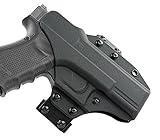 Blade Tech Industries Eclipse Straight Drop Belt Holster Fits Glock 42 Holster, Black