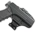 Blade Tech Industries Eclipse Straight Drop Belt Holster Fits Glock 42 Holster, Black