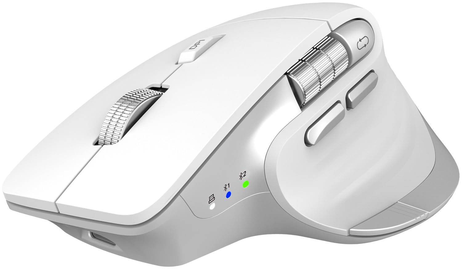 Photo 1 of CITLLA Wireless Bluetooth Mouse, Ergonomic Rechargeable Silent Mouse with Multi-Device, Adjustable DPI, Flying Scroll & Thumb Wheel, Bluetooth Mice for Laptop, Computer, Tablet, Smartphone (White)
