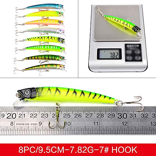 Huangwanru Multi Jointed Künstlicher Köder 43pcs Angelköder Kit Löffel Köder Swim Bait Schwanz Trout Löffel Walleye… – Bild 4
