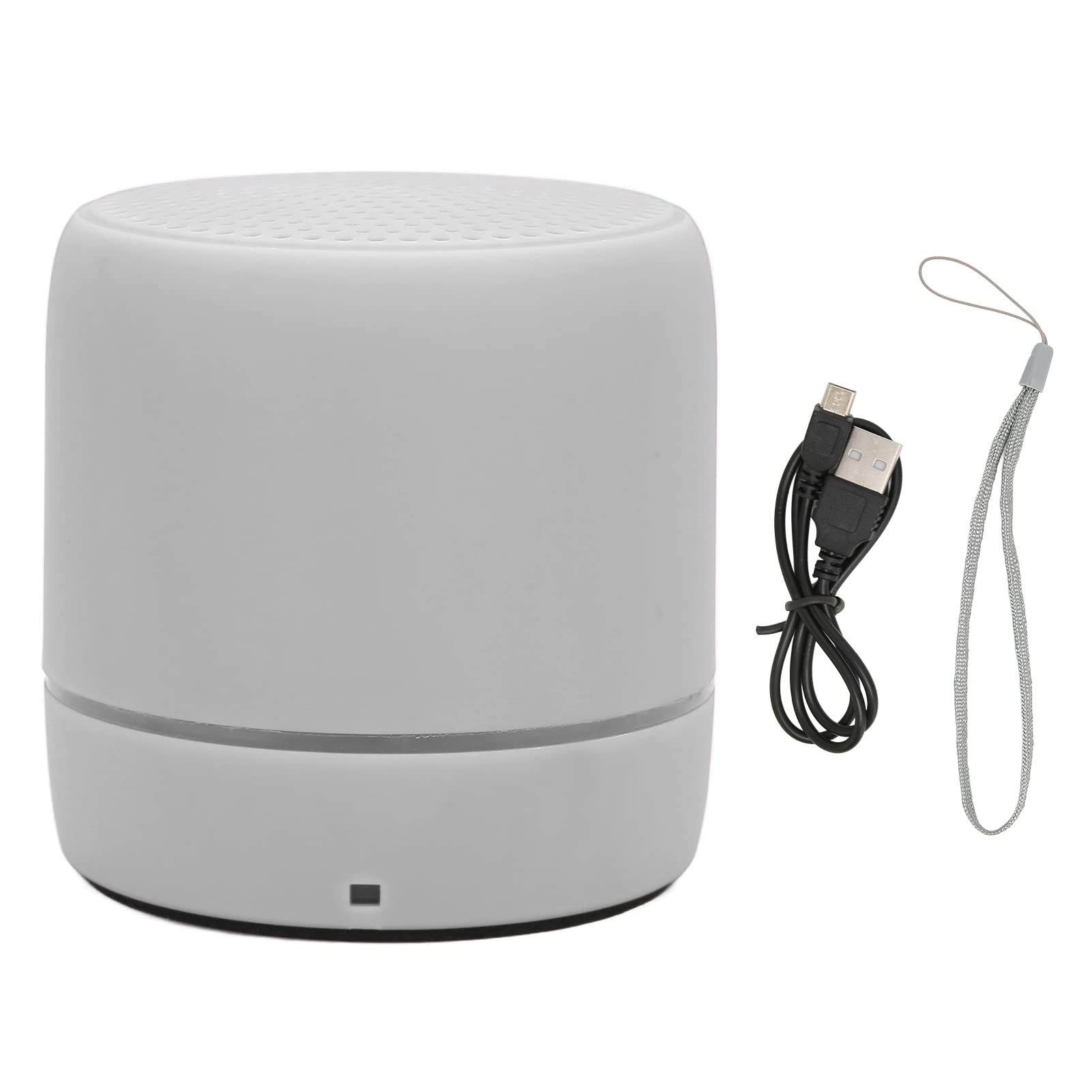 Elprico Portable Bluetooth Speaker, Bluetooth5.0 Stereo Speaker Clear Stereo Rich Bass Mini Speaker with Colored Lights for Outdoor(Gray)