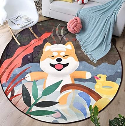 Bambino Cartone Animato Carino Orso Rotondo Tappeto Elegante