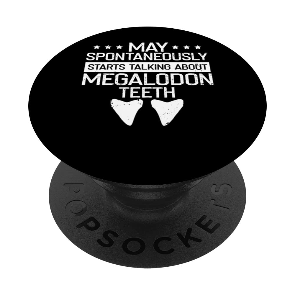 Fossil Tooth Hunter Design for Fossil Tooth Collector PopSockets Swappable PopGrip