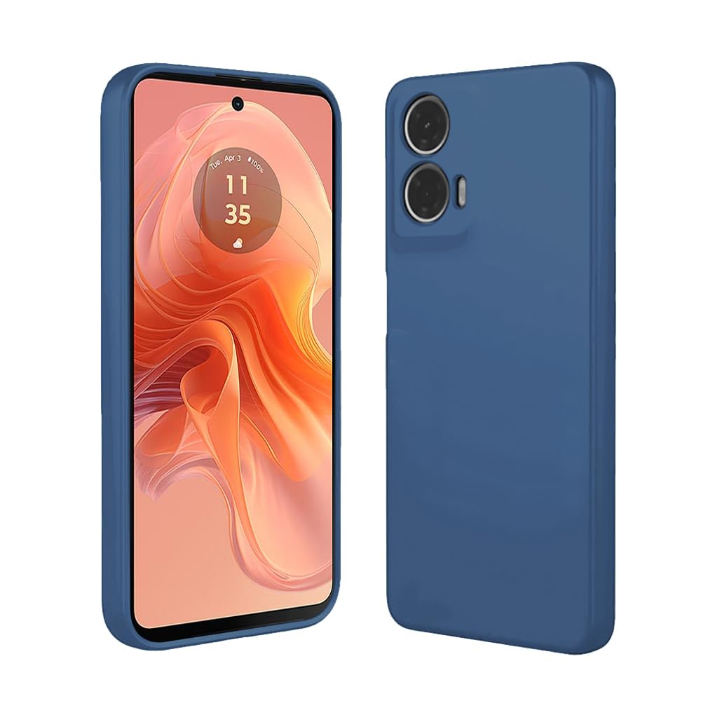 SDTEK for Motorola Moto G04 Case Premium Matte (Blue) Shockproof Cover - Slim Fit Protection