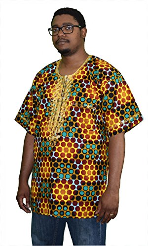 Authentic African Ankara Dashiki- Polka - Image 4