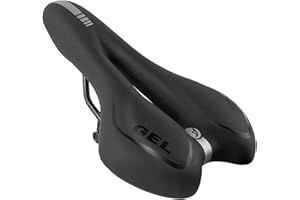 MOOCCI Comfortable MTB Gel Seat Mountain Bike Saddle MTB Saddle Mountain Bike Seat Gel Bikes Seats Breathable & Soft & Waterproof Bike Saddle Cushion for Men and Women