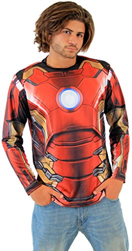 Marvel Iron Man Sublimated Adult LONG SLEEVE Costume T-Shirt - Image 3
