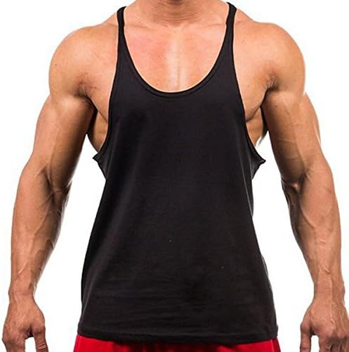 Yanxin Men's 1 Pack Classic Tank Tops Undershirt (XX-Large, Black)