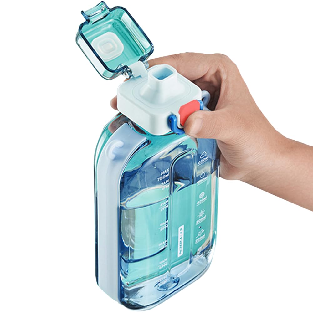 DSYSC Sports Water Bottle 750ml, Leakproof Drinks Bottle, Gym Water Bottle, Waterbottle with Healthy Material for Travel Picnic Camping Hiking (Blue)